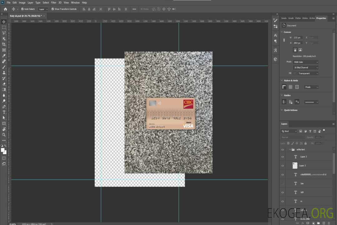 Canada Banque CIBC visa carte de débit photolook recto template Canada Banque CIBC visa carte de débit photolook recto template